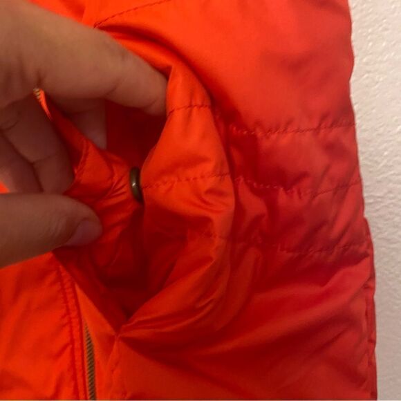 Columbia red Shining Light Fleece Lined full Zip puffer vest mock neck M - Picture 9 of 10